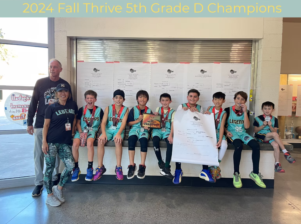 2024 Fall Thrive 5th Grade D Champions