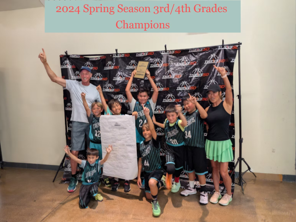2024 Spring Season 3rd/4th Grades Champions