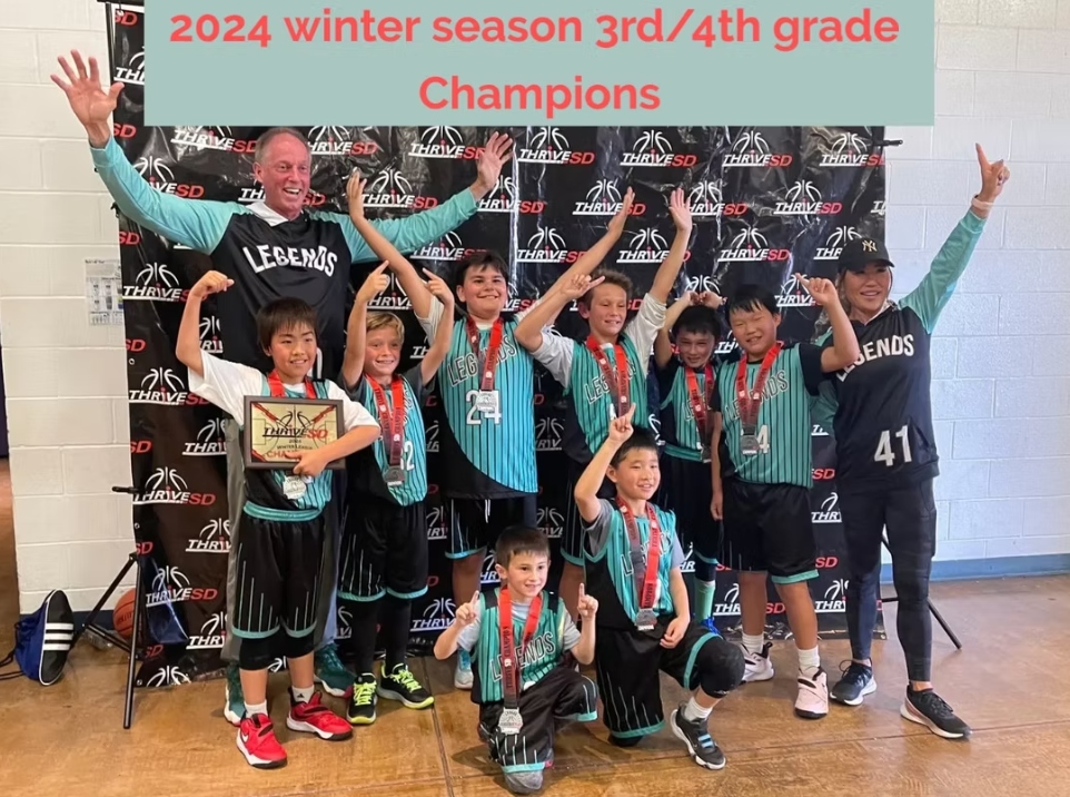 2024 Winter Season 3rd/4th Grade Champions