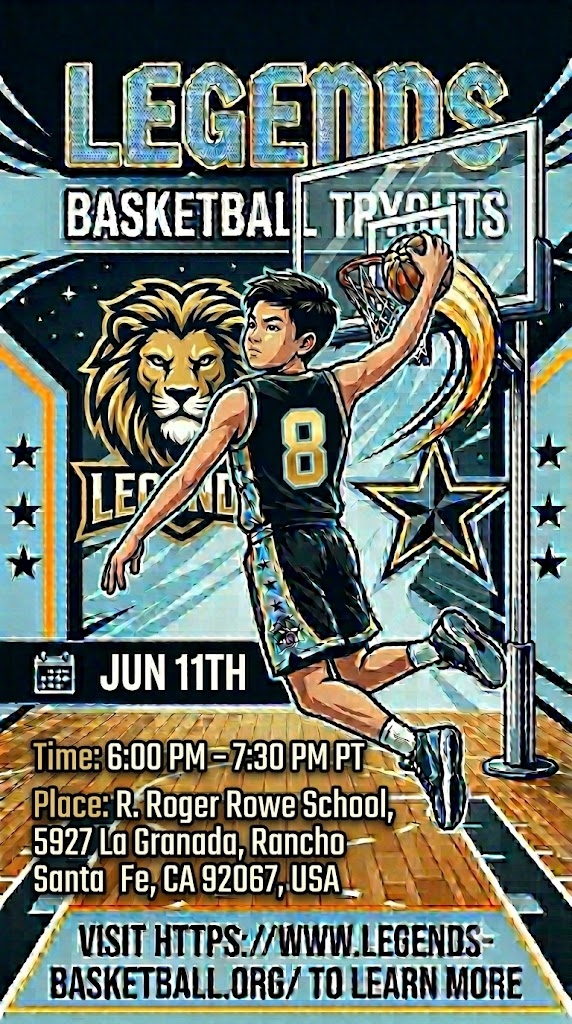 Legends Basketball Tryouts June 11th